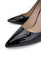 Women's Genuine Leather Black Patent Leather High Heels - 3