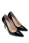 Women's Genuine Leather Black Patent Leather High Heels - 2