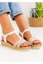 Sandale dama albe A012