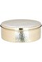 Set of Cups with Stainless Steel Case and Lid, Alsaif Gallery, 8 Pieces, 22×22×8 cm - Gold