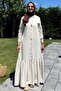 Süreyya Striped Shirt Dress Brown - 4