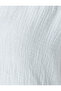 Cotton Layered V Neck Short Balloon Sleeve Mini Muslin Dress - 6