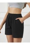 Women's Black Shorts Plus Size Oversized Sweatpants Sports Casual Wear Quality Stylish Appearance Yus - 4