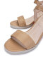 Women's Genuine Leather Camel Heeled Shoes - 3