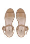 Women's Genuine Leather Camel Heeled Shoes - 6