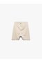 High Waist Slim Fit Biker Sports Leggings with Stitching Detail - 5