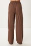 Women's Brown Linen Vest Pants Suit No00025 - 7