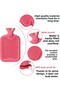 Hot Water Bag and Warmer Water Pad 2Pcs with Fleece Cover Washable Body Hot Water Bag 0.5L - 4