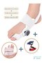 Hallux Valgus Set of 3 - Toe Head Finger Corrector, Bunion Protector and Exercise Rubber