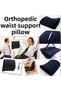 Luxury Orthopedic Back Cushion Car Seat Chair Waist Pillow Lumbar Support Waist Cushion - 4