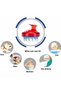 Prodiva Shower Brush Hair Care and Massage Brush - Red - 4