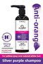 Anti-Orange Silver Purple Shampoo No Reflections for Blonde Grey Hair