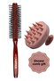 Professional 007 Comb Hair Blow-Dry Brush + Pink Shower Comb