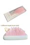 Lom1262 Wet & Dry Hair Lightening Detangler Brush (Pearl White-Pink) - 4