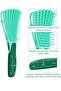 Lom1191 New Generation Curly Hair Comb Hair Detangling Brush, Octopus Design, Flexible Teeth -Green - 3