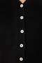 Black Soft Textured Sleeve Embroidery Detail Knitwear Cardigan Twoaw26Hi00120 - 3