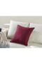 Moneta Woven Throw Pillow Cover 45x45 Cm Claret Red - 2