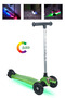 3 Wheel Height Adjustable Scooter with Color Led Lights
