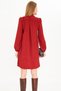 Women's Tile Collar Tie Elastic Sleeves Velvet Dress Arm-25K 001087 - 5