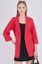 Women's Red Pocket Oversize Jacket Arm-25Y001064