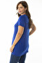 Women's Large Size Sax Chest Detailed Blouse 65N36925 - 6