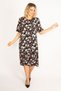 Women's Large Size Colorful Flounce Sleeve Tiered Dress 65n34446 - 3