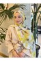 شال قطني منقوش بنمط ريترو سلسلة رومانسية ps55