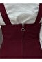 Celia Sulfur Gabardine Gilet-Bn4289 Claret Red - 3