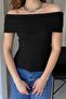 Madonna Collar Sleeveless Corded Fabric Ribbed Knit Blouse - 2