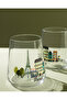 Paris City Set of 2 Water Glasses - Transparent - 4