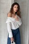 Pearl Button Detail Cross-Neck Design Shirt - 6