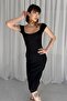 Oval Necklace Short Sleeve Tie-Dye Camisole Dress - 5