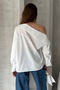 Pearl Button Detail Cross-Neck Design Shirt - 8