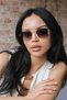 Penelope Gold Green Gradient Sunglasses