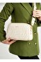 Women's Cream 5 Compartment Adjustable Long Strap Ouz Bag Messenger Bag Tm4023 - 6