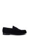 Genuine Suede Navy Blue Men's Loafer Shoes