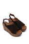 Genuine Suede Brown Women's Sandals - 2