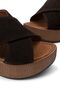 Genuine Suede Brown Women's Sandals - 6