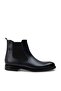 Genuine Leather Navy Blue Chelsea Men's Boots