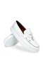 Men's White Genuine Leather Comfort Loafer Shoes - 3