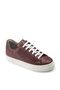 Genuine Nubuck Claret Red Sneaker Women's Shoes - 8