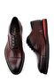 Genuine Leather Claret Red Casual Men's Shoes - 4