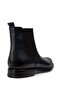 Genuine Leather Navy Blue Chelsea Men's Boots - 5