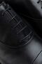 Genuine Leather Black Classic Men's Oxford Shoes - 3