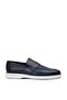 Genuine Leather Blue Men's Loafer Shoes