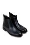 Genuine Leather Navy Blue Chelsea Men's Boots - 2