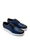 Genuine Leather Blue Comfort Casual Men's Shoes - 3
