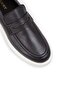 Genuine Leather Gray Men's Loafer Shoes - 5