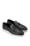 Genuine Leather Gray Men's Loafer Shoes - 2