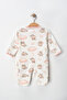 Baby Girl Cotton Footed 3-Piece Romper Set, Newborn, 3-6-9 Months - 3